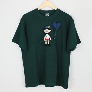 Premium Cotton T-Shirt- Handmade Doll & Balloon Design